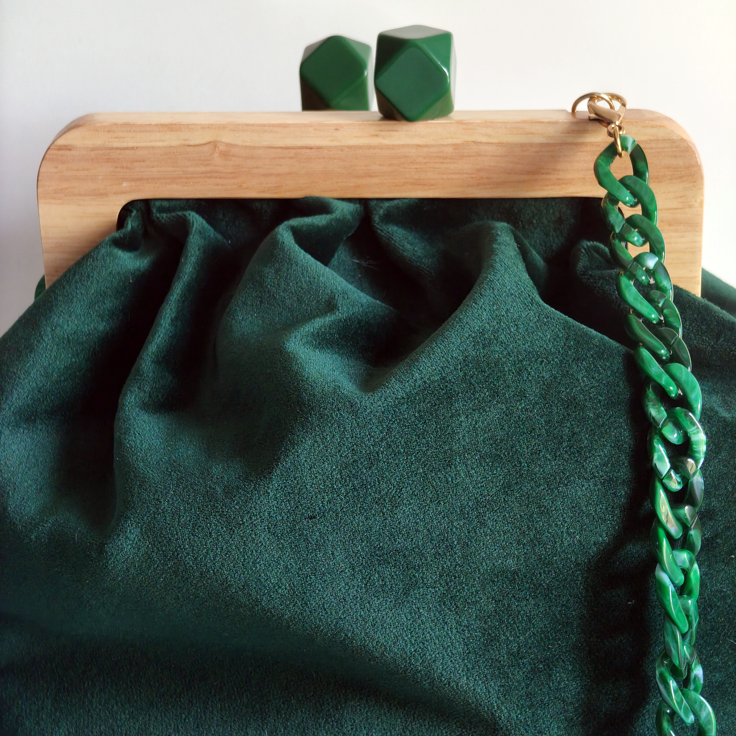 Clutch in Velluto “Bosco d’Inverno”