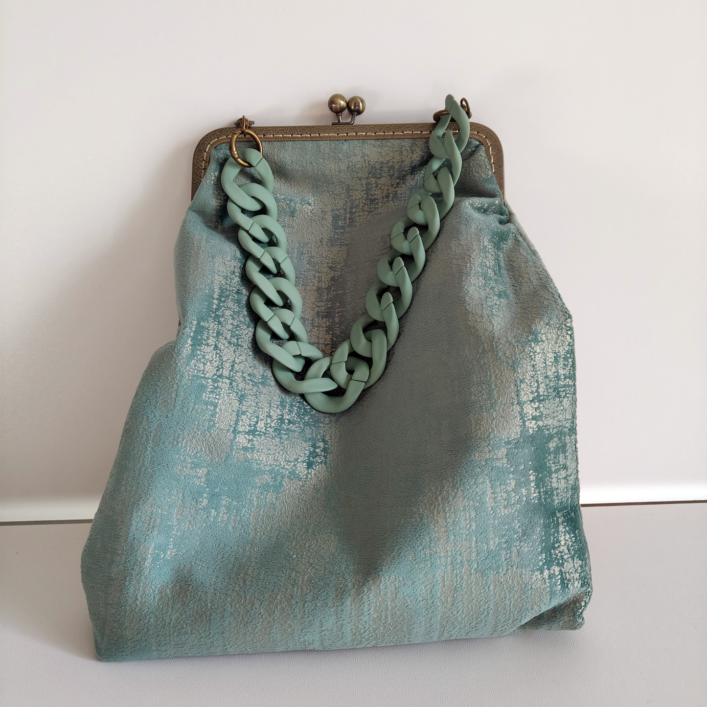 Borsa “Acquamarina Vintage”