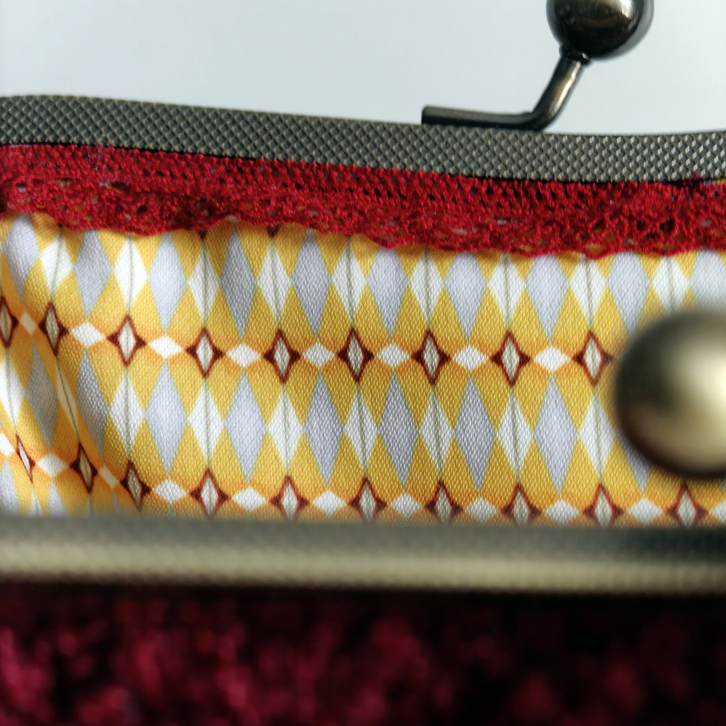 Borsa "Bouclé Bordeaux"