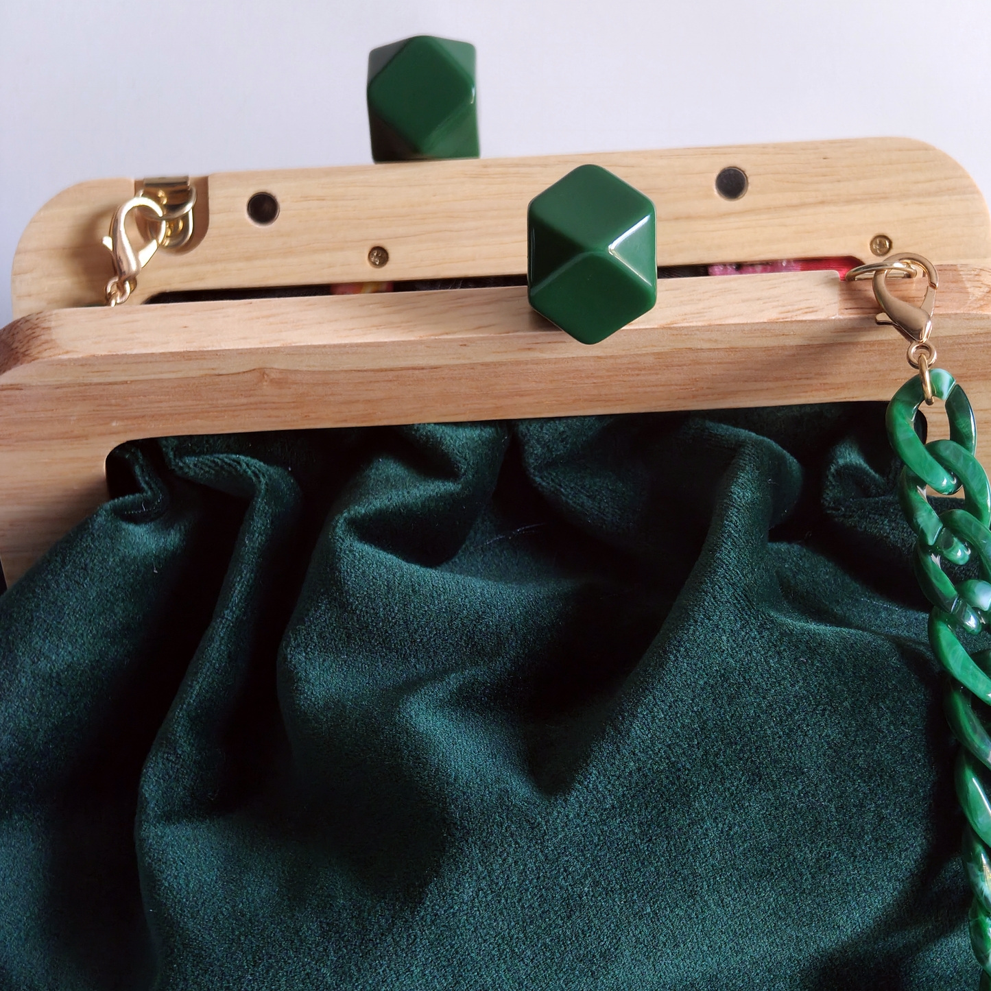 Clutch in Velluto “Bosco d’Inverno”