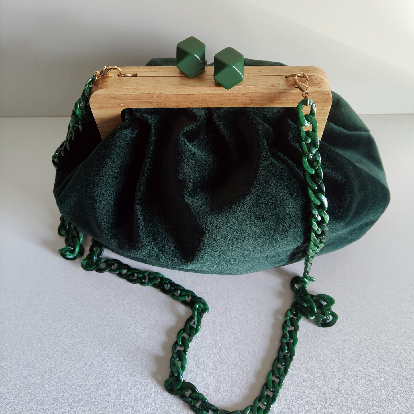 Clutch in Velluto “Bosco d’Inverno”